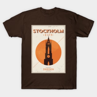 Stockholm Poster Design T-Shirt